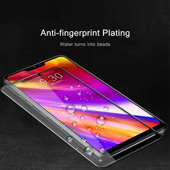3D Rūdīta Stikla LG G7 thinQ G7 Vienu Pilnu Vāciņu 9H ar aizsargplēvi sprādziendrošas Screen Protector For LG G7 G7 Fit