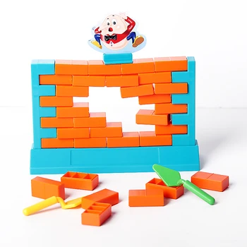 Grūti Kids 3D Humpty Dumpty Plastmasas Sienu Ķieģeļu Spēli MINI Komplekts, 3D Vecāku-Bērnu un Ģimenes Puses Spēle Izglītojošas Rotaļlietas bērniem
