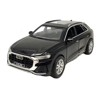 1:32 New Audi Q8 sakausējuma metāla automašīnas modeļa rotaļlietu inerces šūpoles auto vokālā modeļa rotaļlietu kolekcija, bērnu rotaļu dāvanu motel rotaļlietas