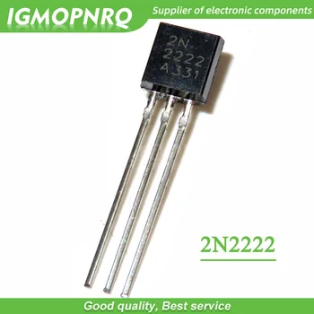 1000pcs bezmaksas piegāde 2N2222 TO-92 40V 0.8 A NPN pārslēgšanas tranzistori jaunas oriģinālas
