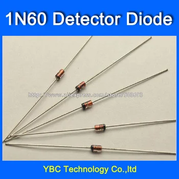 100pcs/daudz DIP 1N60 Germānija Diode Detektors