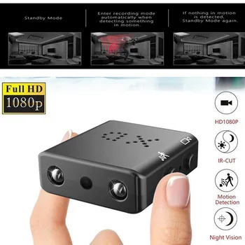 1080P HD mini DV Kameru XD IS Samazināt Cilpa ierakstu, videokamera infrasarkanais kustības detektors sporta kamera Video ierakstītājs