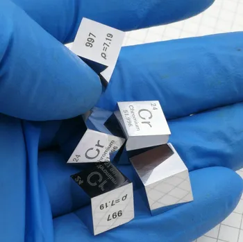 10mm Cr≥99.7% Hroma Cr Cube Elementu Periodiskā Cube ir Roku darbs, Zinātnes, Izglītības DIY Amatniecības Displejs