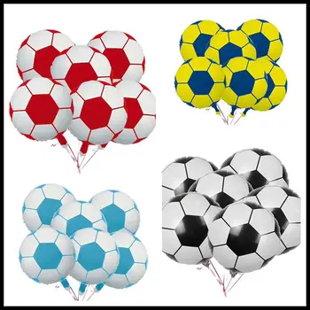 10Pcs Puse Baloni 18 Collu Futbola Alumīnija Folijas gaisa Balons Futbola Metāla Mylar Baloni Dekorēšana