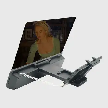 12 collu Mobilā Tālruņa Ekrāna Lupa 3D HD Video uz Lielā ekrāna Skaļruņa Pastiprinātājs Statīva Stiprinājuma Universals 2019 Karstā Pārdošanas
