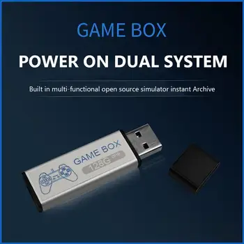 128G Spēle Pastiprinātājs Avots Simulators Izplešanās Pack Iebūvēts 7000 Spēles PS1 Mini DN Spēli Box Piederumi