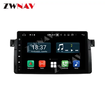 128GB Carplay Android 10.0 ekrāna Automašīnu Multimediju DVD Atskaņotājs BMW E46 auto GPS Navi auto Auto Video, Radio, Audio Stereo Galvas vienības