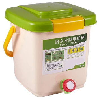 12L piemājas Dārzu Pārtikas Atkritumu Tvertnes, Komposta Bin Pārstrādāt Kompostēšanas Gāzētos Komposta Bin PP Organisko Mājās Miskastes