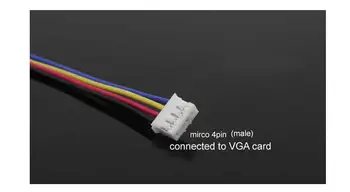 12pcs 4pin ventilators Adaptera kabeli Pārvērst pagarinātājus, VGA karte mirco 4pin uz mini 4pin ventilators 11cm Atbalsta temperatūras regulēšana