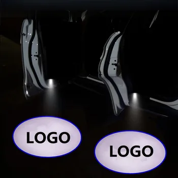 2*Spoku Ēnas Logo laipni Auto LED Durvju Gaismas Lāzera Pieklājīgi Slaidu Projektors, logotipu, Emblēmu, ņemot vērā Tamiya Scania