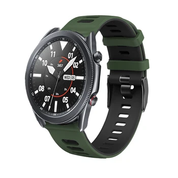 20/22mm Silikona Sporta skatīties Uz Samsung Galaxy Watch3 41mm Smart Watchband Rokassprādze Pulksteņu Siksniņas Samsung Galaxy Skatīties 3 45mm