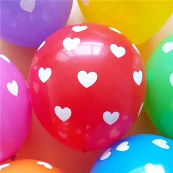 2017 Jaunu candy krāsainu sirds baloni 30/50 /100gab 12inch 2.8 g drukāšanas lateksa ballon kāzu laimīgs Brithadys apdare rotaļlietas