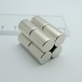 20pcs Dia9.5x12.7mm Neodīma magnēti neodīma NdFeB Jauns Stienis spēcīgu Magnētu, amatniecības pastāvīgu magnētisko materiālu