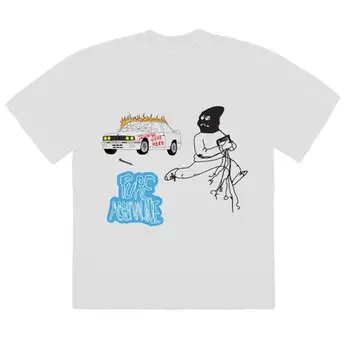 20ss Jaunāko Scott Travis Jack Zēni Masku Uz Tee T-kreklu Vīrieši Sievietes 1:1 Labāko Kvalitāti T krekls Top Tees ASTROWORLD T-krekls