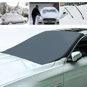 210*125cm Automobiļu Magnētisko Saulessargs Segtu Automašīnu Vējstiklu Sniega Saules Ēnā Ūdensizturīgs Aizsargs Segtu Automašīnas Priekšējā Vējstikla Pārsegs