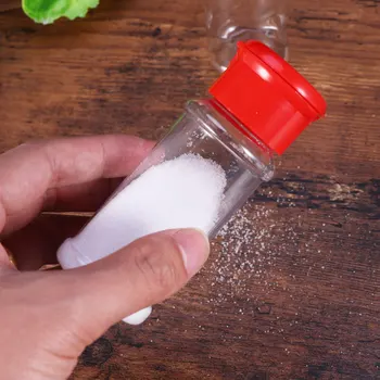24pcs Plastmasas Spice Pot Garšvielas Pudeles Pipari Sāls Kratītāji Jar Garšvielu Var Cruet par Bārbekjū Virtuves Sarkana