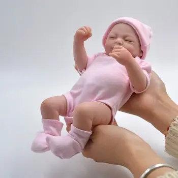 26cm Bebes Atdzimis De Silikona Nekustamā Baby Girl Lelles Rotaļlietas Vinila Spilgti Bonecas Atdzimis Bebe Realista Lelle Juguetes Meitenēm Dāvanu