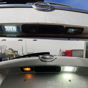 2gab 18Led numura zīme lampas gaisma Nav kļūdas Par Opel Zafira Tourer C P12 11-2016 Pre-facelift Astra J Sports Tourer J Īpašumu