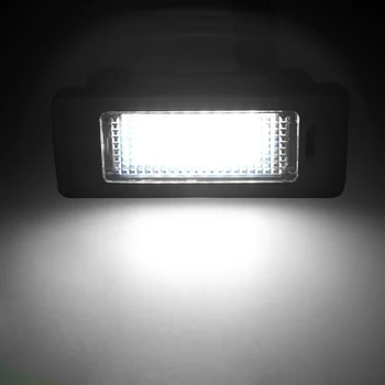 2gab 24 lieljaudas 18SMD LED Skaits numura zīme Lukturi BMW E39 E70, E71 X5 X6 E60 M5 E90, E92 E93 M3 Licences Lampas