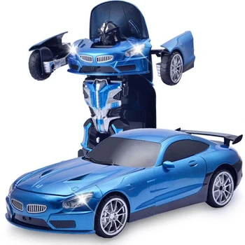 2In1 RC Auto Transformācijas Roboti Sporta Auto Modeli Roboti Rotaļlietas Atdzist Deformācijas Auto Bērniem, Rotaļlietas, Dāvanas Dzimšanas dienā