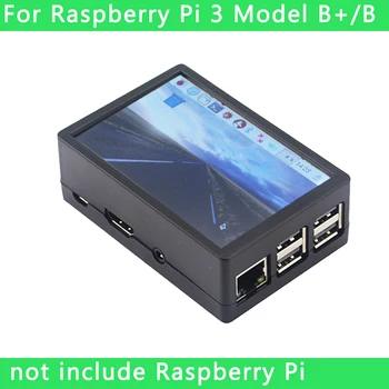 3.5 collu Aveņu Pi 3 Modelis B+ Touch Screen, 480*320 LCD + Touch Pen + ABS Gadījumā Aveņu Pi 4 Modelis B / 3B+ /3B