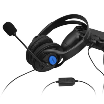 3,5 mm Vadu Spēle Austiņas Spēļu Austiņas Stereo Bass Austiņas ar Mikrofonu, Skaļuma Kontrole PC Klēpjdatoru PS4 Smart Tālruni