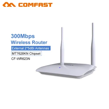 300Mbps Mājas Bezvadu WiFi Rūteris, 2.4 G RJ45 Wan/Lan Smart Wi-Fi Maršrutētāju 2*5dBi Ārējās Antenas LAN Client Bridge 802.11 b Maršrutētāju