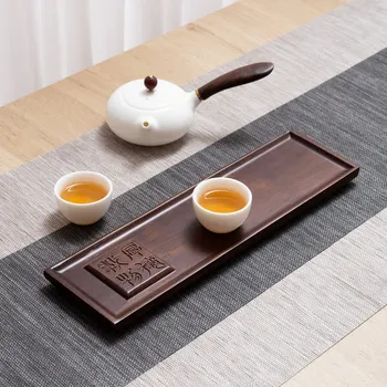35 * 10 * 2cm Bambusa Koka Tējas Paplāti Japāņu Stila Zen Sausā Burbulis, Renes, Cieta Koka Tējas Stāvēt Tējas Paplāti, Ūdensizturīgs un Anti-fiskālie