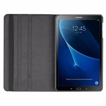 360 Rotējoša Case for Samsung Galaxy Tab 10.1 2016 T580 T585 Stāvēt Segtu PU Ādas Samsung Tab A6 10.1 T580N T580N
