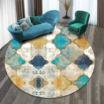3D Apaļas Ilūziju, Paklāju Mandala Paklāji Paklāju Guļamistabas Gultas Datora Krēsla Antislip Grīdas Paklājs Romantiska paklājos Mājas Dekoru