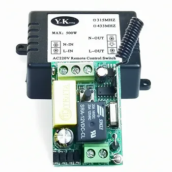 433 315 bezvadu tālvadības gaismas slēdzi AC 220V Ieejas Jauda RF LED Spuldzes Lampas Sloksnes Bezvadu Slēdzis Smart Home Kontrolieris