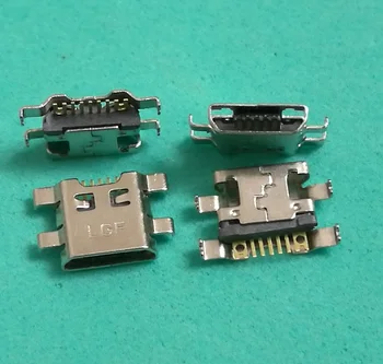 50-500PCS/Daudz Micro Usb Uzlādes Ligzda Ligzda Doks Spraudnis LG G3 Mini G3S D724 D722 D722V USB Uzlādes Pieslēgvieta