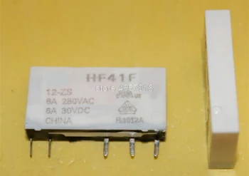5gab/daudz Relejs HF41F 12-ZS 5-pin HF41F-12-ZS 12VDC 6A