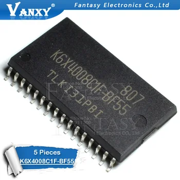 5gab K6X4008C1F-BF55 SOP-32 K6X4008C1F BF55 TSOP-32 Atmiņas mikroshēmas 512Kx8 bitu Zemu Enerģijas pilna CMOS Static RAM