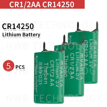 5gab/Llot Sākotnējā CR1/2AA CR14250 3 V Litija Bateriju Ar Trīs Pin Made in Germany Bezmaksas Piegāde