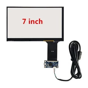 7 Collu, 10 Punktu 16:9 Capacitive Touch Ekrāns Komplekts Komplekts USB Aveņu Pi 3 Auto Auto Displejs Android
