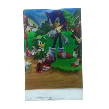 71Pcs/daudz Sonic Ezis Puse Ģimenes Bērnu Dušas Papīra Tases Plāksnes Salmu Dzimšanas dienu Piederumi Bērniem, Rotaļlietas, Bērnu Dušas Apdare