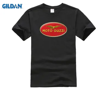 Aktuālie piedāvājumi Moto Guzzi T Black Jaunu Vīriešu T-Krekls Izmērs S-3XL Smieklīgi Kokvilnas t-veida Topi, T Krekls Vintage Apkalpes Kakla