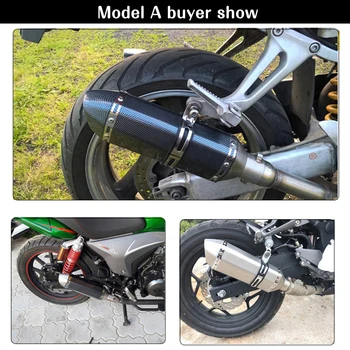 Alconstar - 51mm Ieplūdes Motocikls, Motociklu Aizbēgt Moto AkYoshimura Izplūdes Muffler NMAX TEIC ER6N R6 R15 TMAX500 Sacīkšu