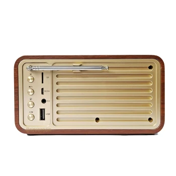Antīko klasisko vintage seno FM radio, bluetooth skaļruni būvēt mp3 mūzikas dekoders usb flash diska tf kartes lasītāja interfeiss