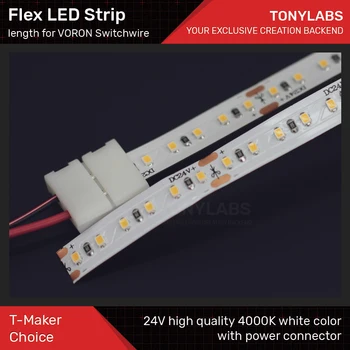 Augstas Kvalitātes Flex LED Strip 4000 Balta Krāsa VORON Switchwire Lightbar