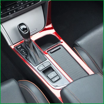 Auto stils ātrumkārba ūdens kausa vāciņš melns, Par 2016 hyundai Sonata LF 9 LHD auto pārnesumu pārslēgšanas līmeņa platforma, uzlīmes apdare