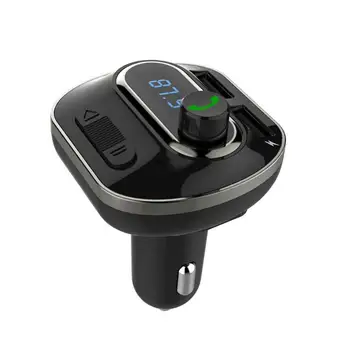 Automašīnas Bluetooth 5.0 FM Raidītājs Bezvadu Brīvroku sistēmas Audio Uztvērēju Auto MP3 Atskaņotājs 2.1 Dual USB Fast Charger Auto Piederumi