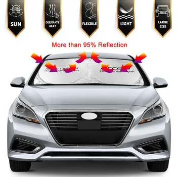 Automašīnas Vējstikla Saules Ēnā Vāks Hyundai Akcentu GT Facelift Verna SX HCI Auto Piederumi Bloķē UV Stariem saulessarga Aizsargs
