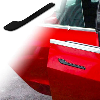 Automašīnu Durvju Rokturi Wrap Uzstādīt Aizsargs Uzlīmes Tesla Model 3, Durvju Rokturi 3D Decal Auto Piederumi 4gab