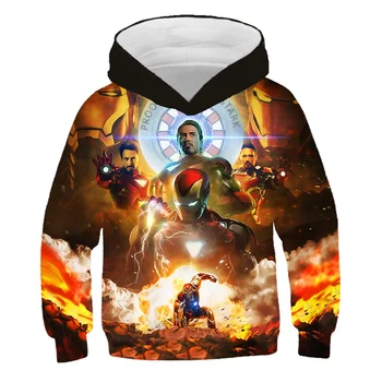 Avengers pelēkā vārna 3D iespiesti sporta krekls zēnu un meiteņu džemperis jauns modes pelēkā vārna bērniem krekls ar garām piedurknēm.