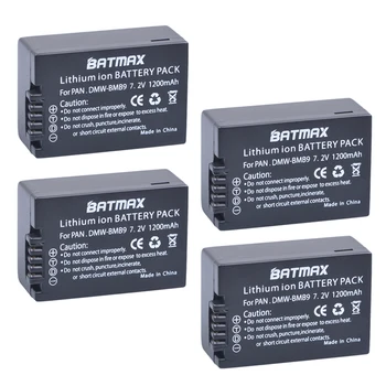 Batmax 1200mAh DMW-BMB9 kamera, Li-ion akumulators priekš Panasonic Lumix DMC-FZ40K,FZ45K, FZ47K,FZ48K,FZ60,FZ70,FZ100,FZ150