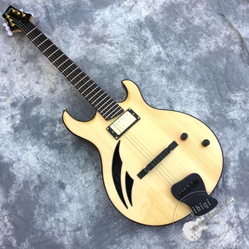 Bezmaksas piegāde, jaunu custom elektriskā ģitāra, semi-hollow body, customizable.