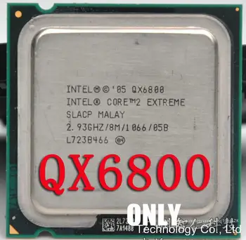Bezmaksas piegāde QX6800 CPU/Ligzda 775/2.93 GHz/FSB 1066MHz/SLACP/65nm/130W/Desktop Procesors scrattered gabalu