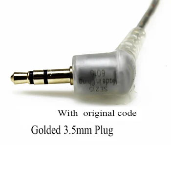 BOORUI kabelis SE215 535 846 zelta pārklājumu austiņu vadi /kabeļi austiņas austiņas, austiņas skaidrs, modernizācija kabelis